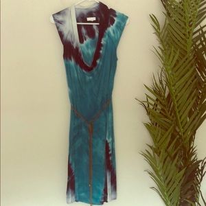 Vintage Tie-Dye Midi Dress